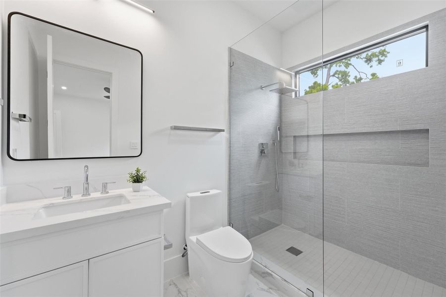 Furnished interior view inside a new home in , Houston (Image 35).