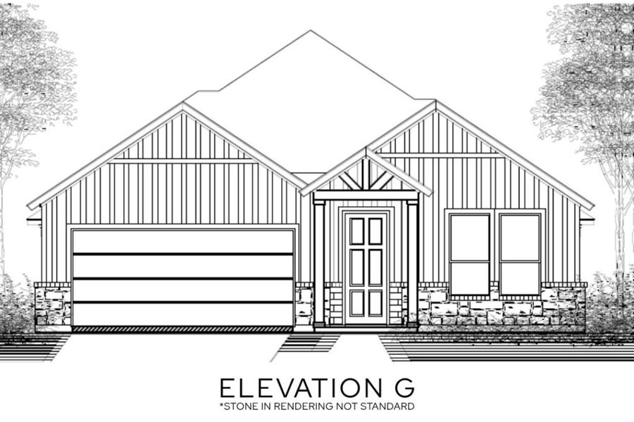 Representative rendering of the exterior for the The Mason by Lillian Custom Homes (Image 3).