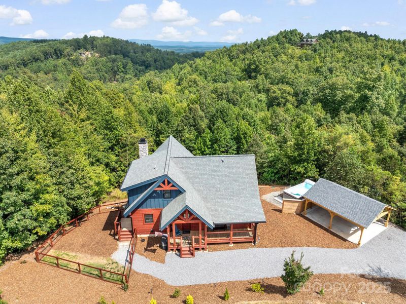 Aerial View of Front of Home