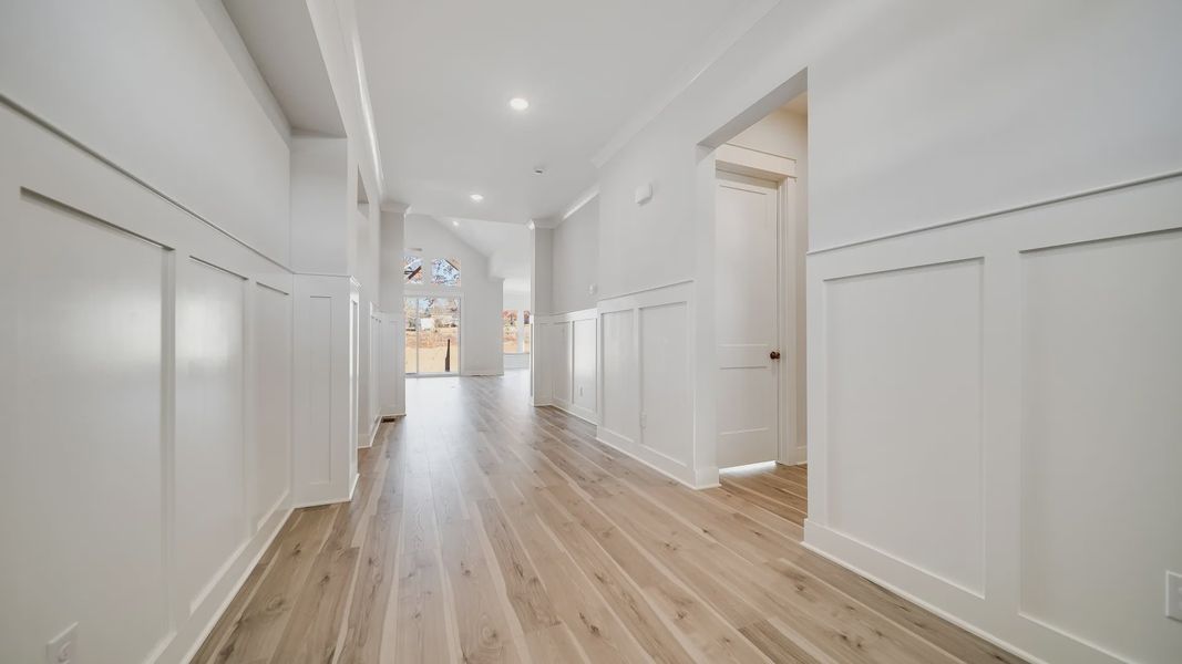 Gorgeous white painted and trimmed interior