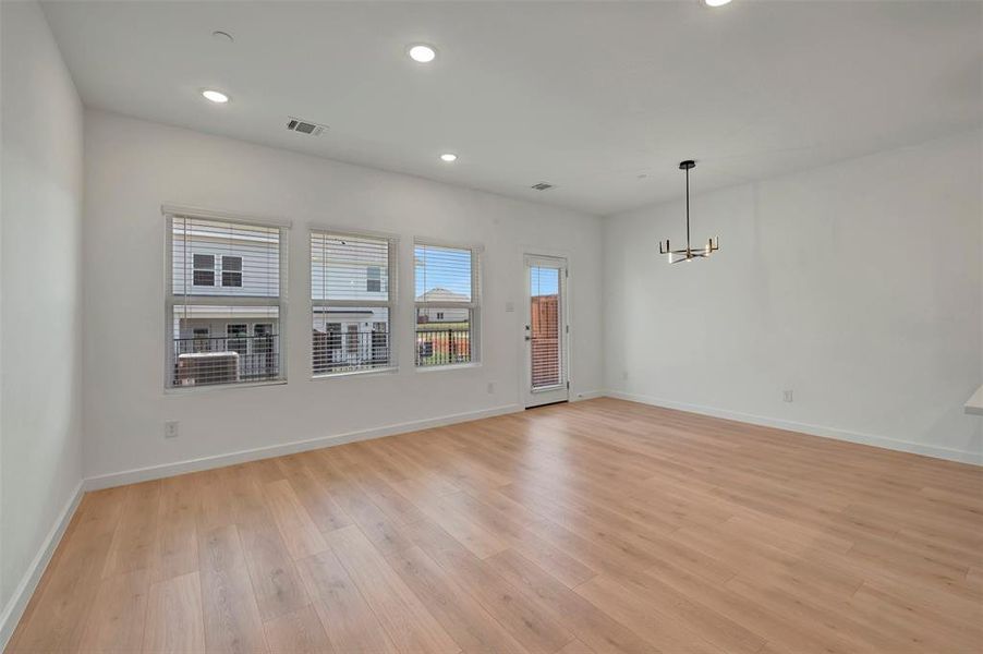 Spacious, unfurnished interior of a new home in Providence Commons, Providence Village (Image 29). Spacious, unfurnished interior of a new home in Providence Commons, Providence Village (Image 29).