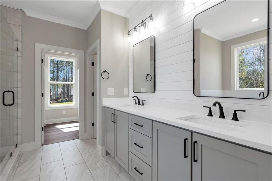 Furnished interior view inside a new home in , Pendergrass (Image 9).