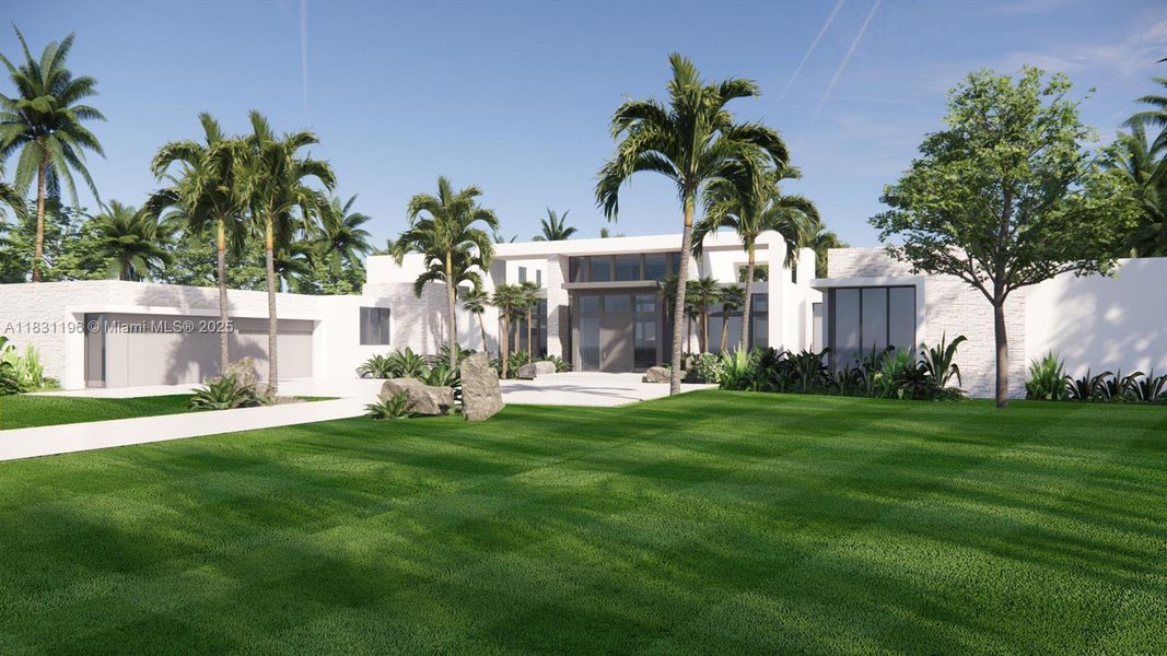 Front exterior of a new home in , Southwest Ranches, FL, highlighting curb appeal (Image 2). Front exterior of a new home in , Southwest Ranches, FL, highlighting curb appeal (Image 2).