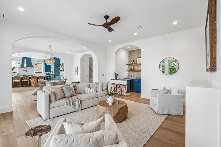 Furnished interior view inside a new home in , Johns Island (Image 10).