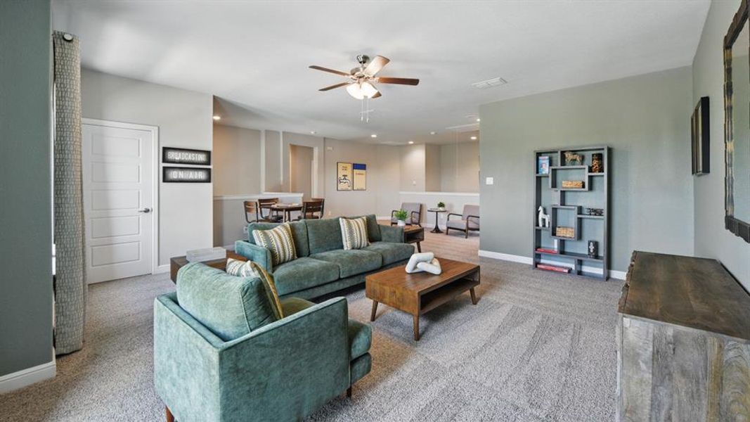 Furnished interior view inside a new home in Eagle Creek, Denton (Image 10).