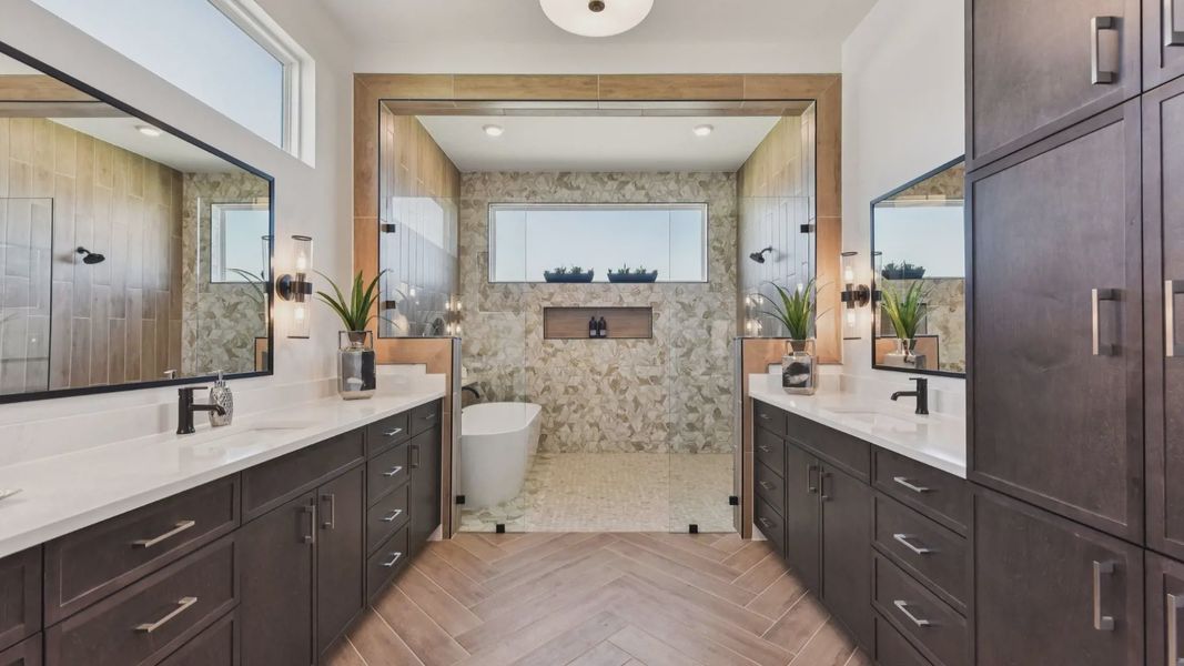 Representative furnished interior of a home built from the Franklin by Chesmar Homes in Feathergrass, Florence (Image 31).
