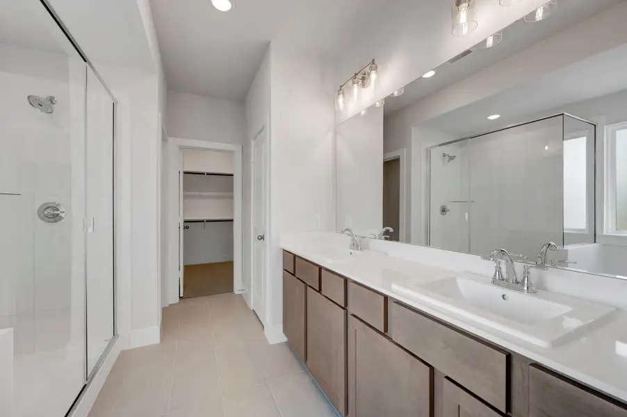 Furnished interior view inside a new home in The Meadows, Denton (Image 9).
