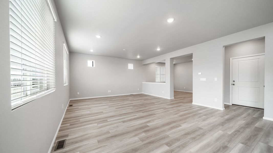 Spacious, unfurnished interior of a new home in Reunion, Commerce City (Image 19). Spacious, unfurnished interior of a new home in Reunion, Commerce City (Image 19).