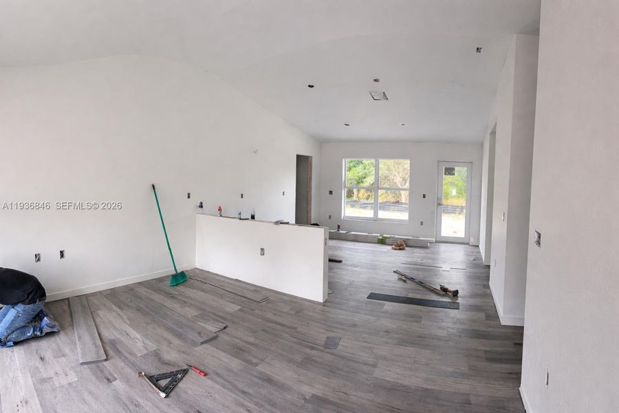 In-progress construction of a new home in , Lehigh Acres, FL (Image 4).