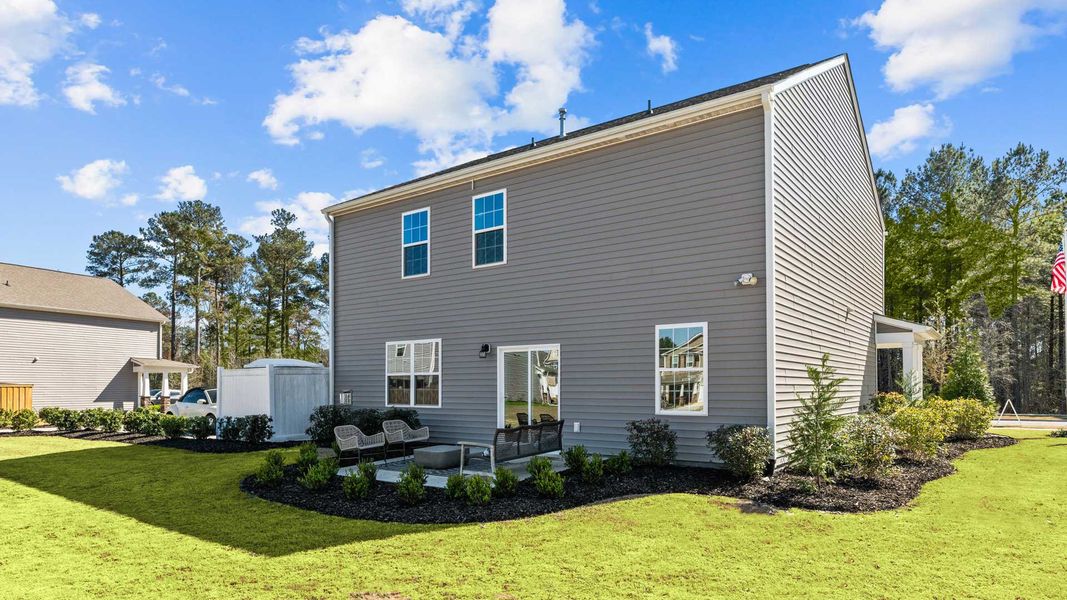 Exterior details and patio area of a home in West New Bern, New Bern (Image 24). Exterior details and patio area of a home in West New Bern, New Bern (Image 24).