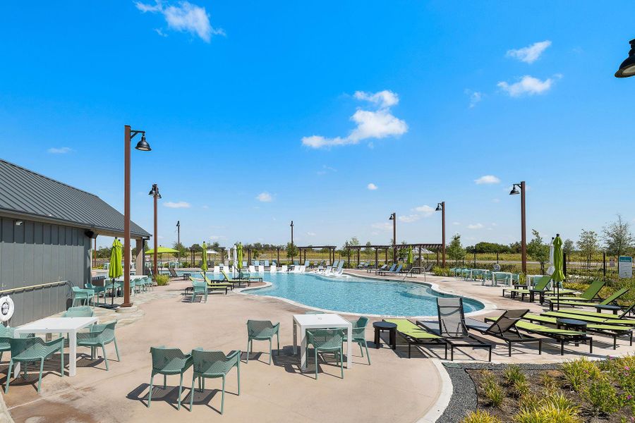 You can cool down at the resort-style pool called The Well. You can cool down at the resort-style pool called The Well.
