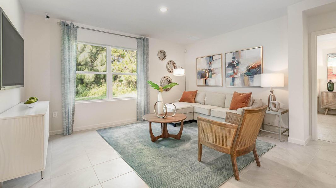 Furnished interior view inside a new home in , Okeechobee (Image 18).