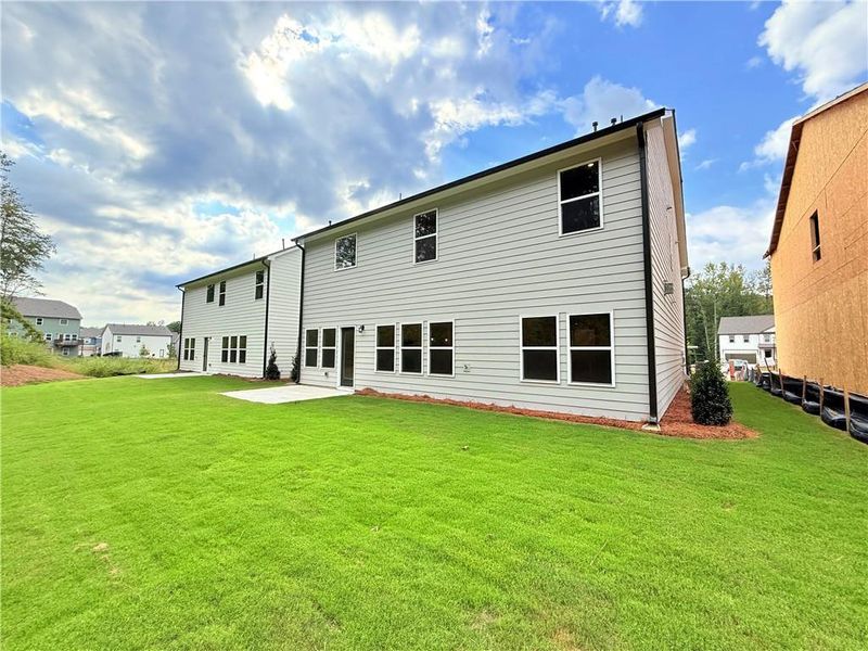 Exterior details and patio area of a home in Creekside, Dawsonville (Image 3). Exterior details and patio area of a home in Creekside, Dawsonville (Image 3).
