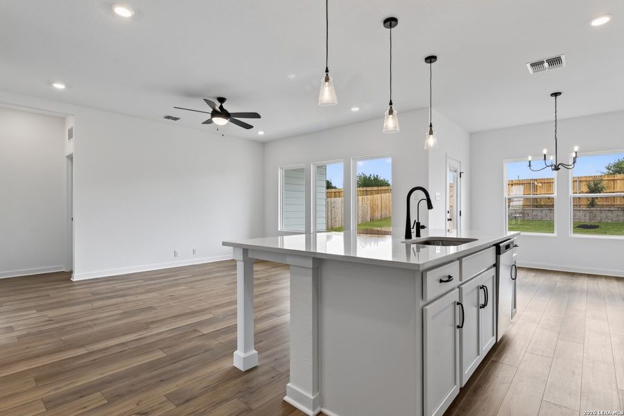 Furnished interior view inside a new home in The Wilder, Adkins (Image 8).