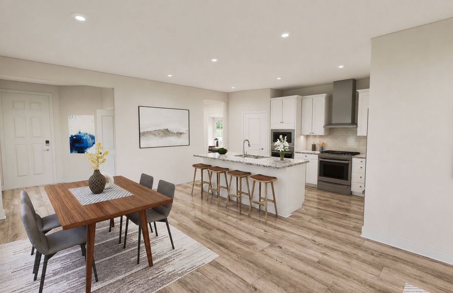 Representative furnished interior of a home built from the Flagstone by Del Webb in Explore North River Ranch, Parrish (Image 11).
