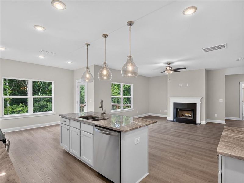 Furnished interior view inside a new home in , Dallas (Image 7).