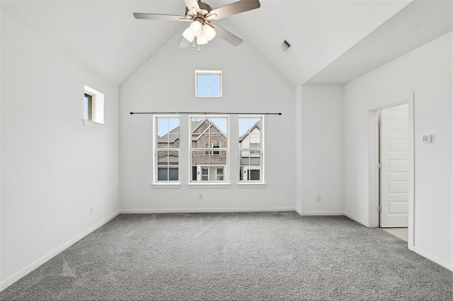 Primary bedroom with ensuite bathroom.