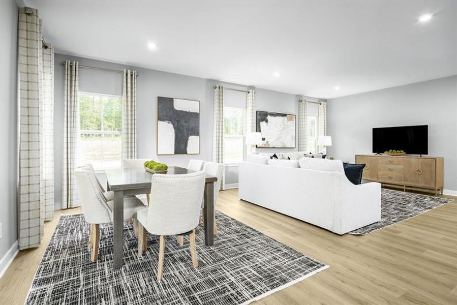 Representative furnished interior of a home built from the Hudson by Ryan Homes in Stillwood Farms, Easley (Image 13).