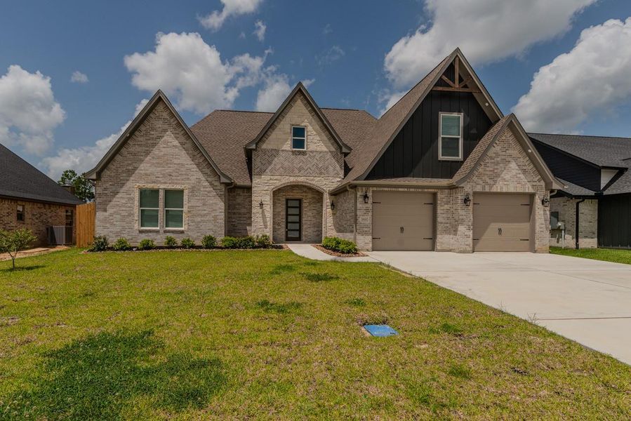 Front exterior of a new home in , Lumberton, TX, highlighting curb appeal (Image 2). Front exterior of a new home in , Lumberton, TX, highlighting curb appeal (Image 2).