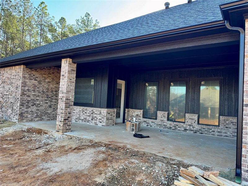 Exterior details and patio area of a home in , Lindale (Image 2). Exterior details and patio area of a home in , Lindale (Image 2).