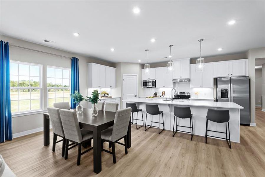 Representative furnished interior of a home built from the Palladio Ranch by Ryan Homes in Ravenfield, Charlotte (Image 27).