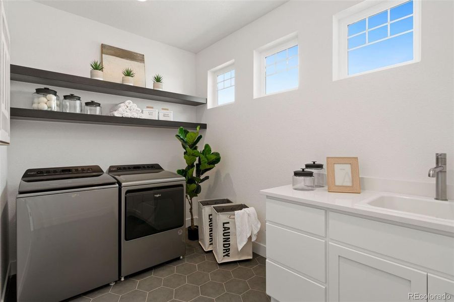 Upstairs Laundry with Washer and Dryer!