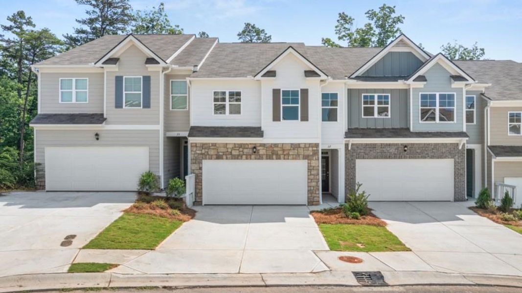 Front exterior of a new home in Mountain Park, Dahlonega, GA, highlighting curb appeal (Image 2). Front exterior of a new home in Mountain Park, Dahlonega, GA, highlighting curb appeal (Image 2).