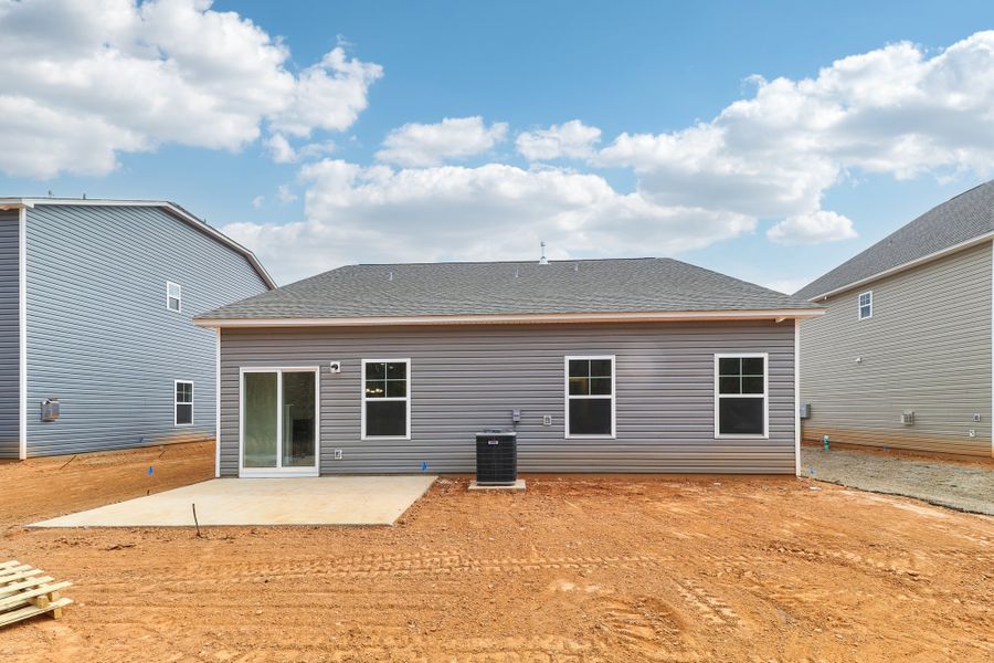 Representative exterior photo of a completed home built from the Darcy II by Great Southern Homes in Shady Grove, Conway, SC (Image 28).