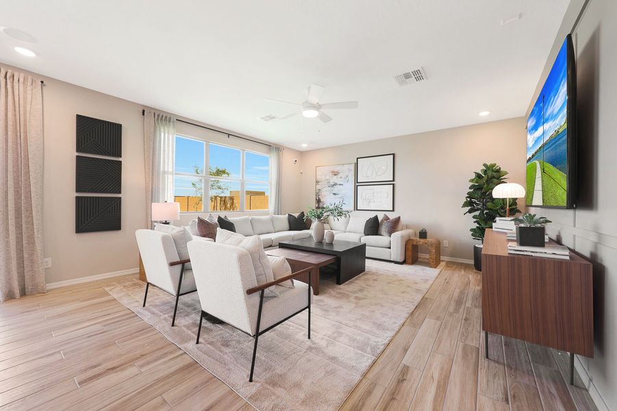 Representative furnished interior of a home built from the Pacific by Mattamy Homes in White Tank Vistas, Waddell (Image 19).