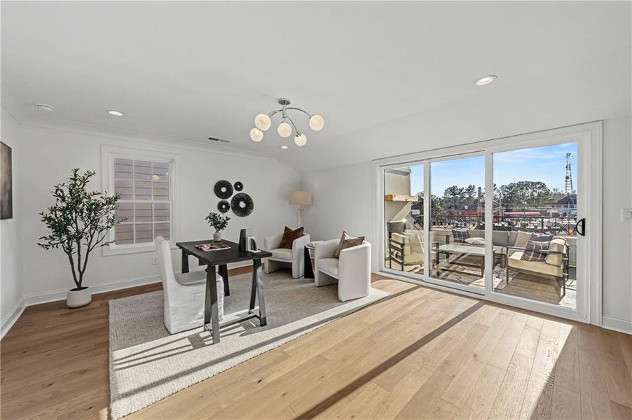 Furnished interior view inside a new home in , Alpharetta (Image 26).