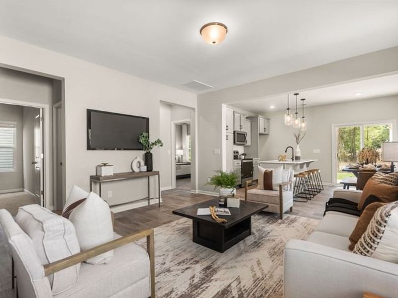 Representative furnished interior of a home built from the Canterbury by True Homes in Reedy Fork Middleton, Greensboro (Image 14).