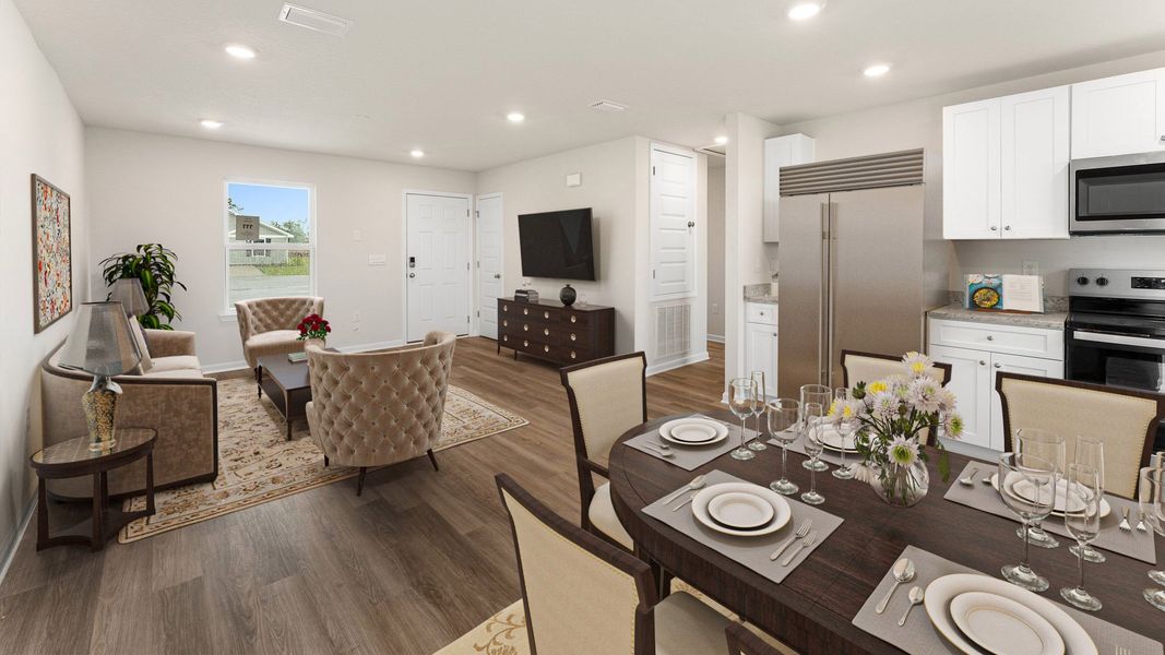 Representative furnished interior of a home built from the Allanton by D.R. Horton in Sunny Hills, Chipley (Image 6).