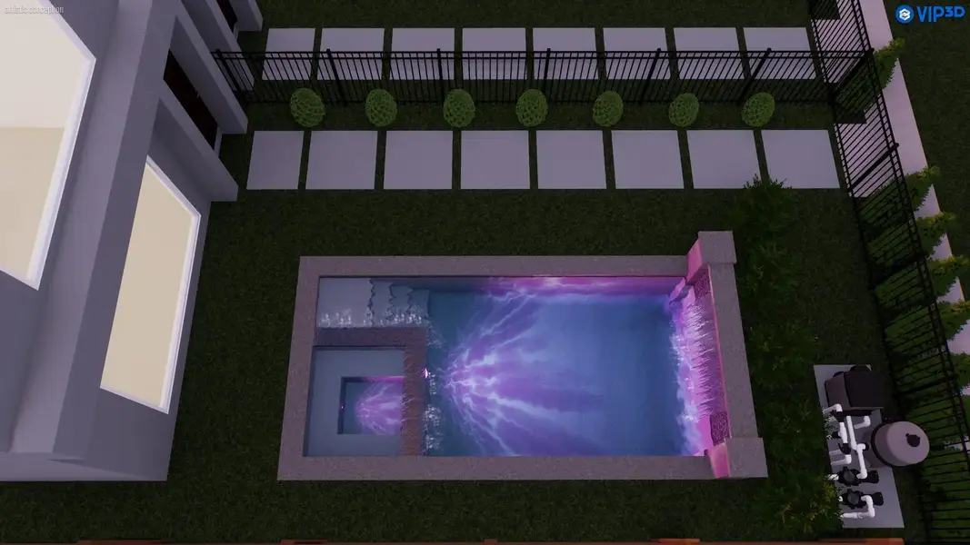 Rendering for Pool. Not included in Sales Price.