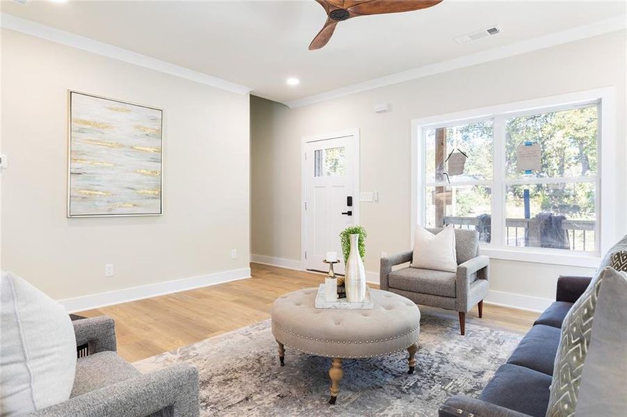 Furnished interior view inside a new home in , Decatur (Image 6).