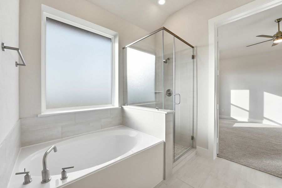 Furnished interior view inside a new home in Bridgeland, Cypress (Image 7).