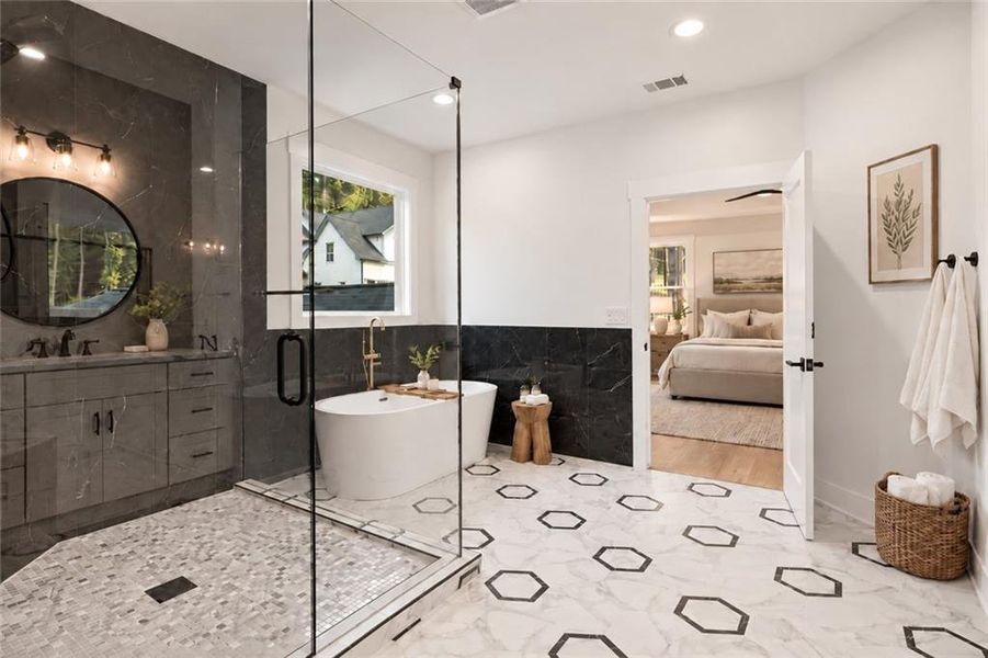 Furnished interior view inside a new home in , Winder (Image 17).