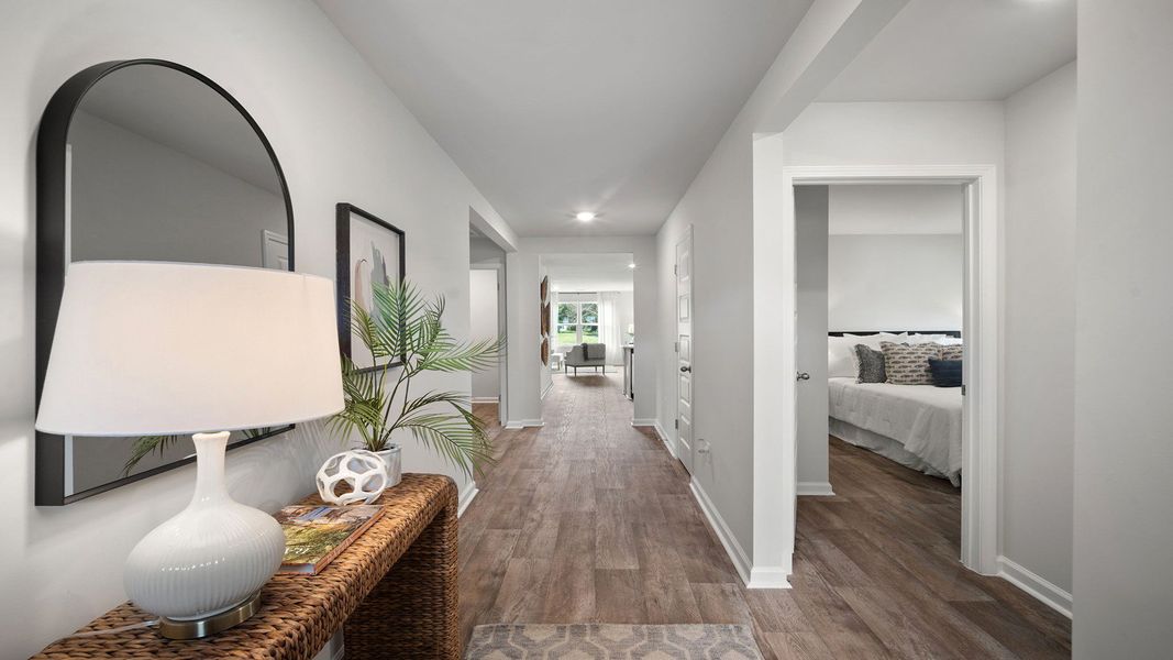 Furnished interior view inside a new home in The Groves at Bees Creek, Ridgeland (Image 29).
