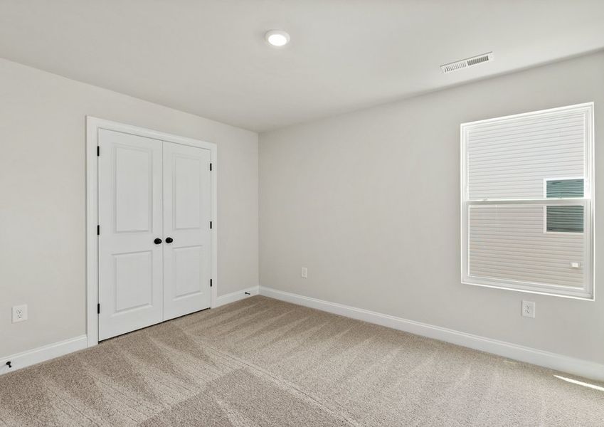 Each bedroom has a closet