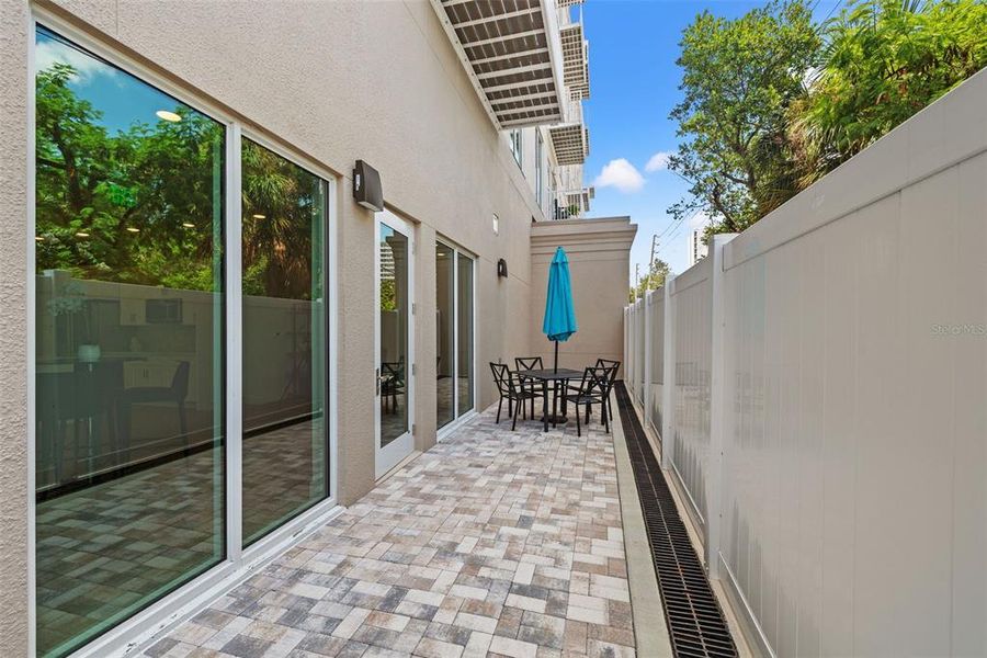 Exterior details and patio area of a home in Castille Urbana, St. Petersburg (Image 28). Exterior details and patio area of a home in Castille Urbana, St. Petersburg (Image 28).
