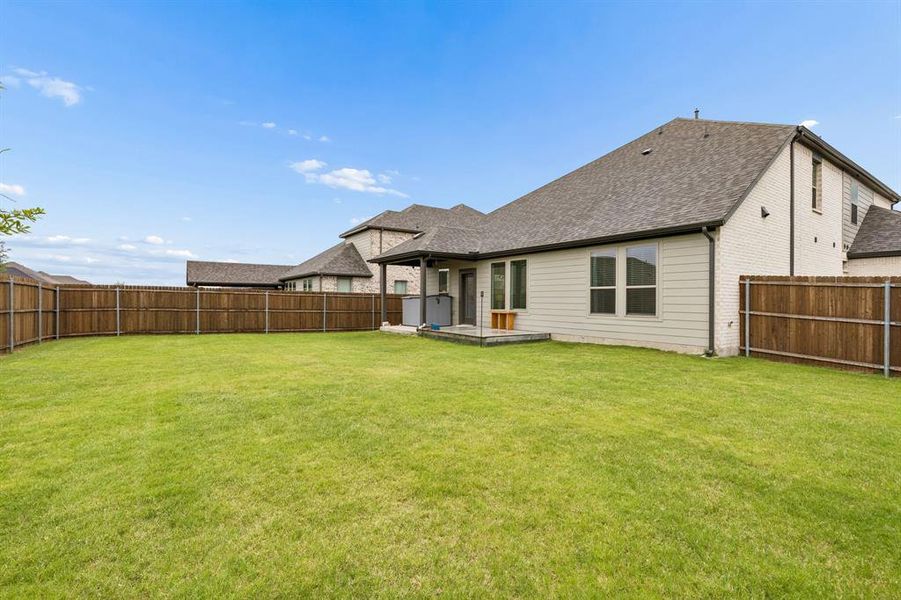 Large backyard Large backyard