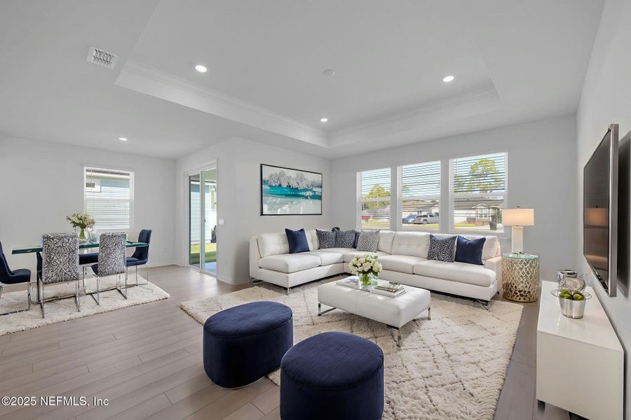 Furnished interior view inside a new home in Bradley Creek, Green Cove Springs (Image 7).
