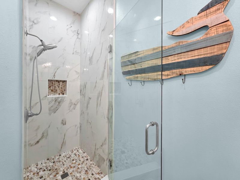 Close-up of interior finishes inside a home in , Crystal Beach (Image 19).