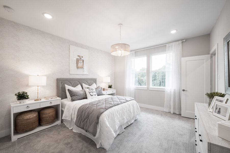 Representative furnished interior of a home built from the Snyder by Tri Pointe Homes in Harvest Green, Richmond (Image 8).