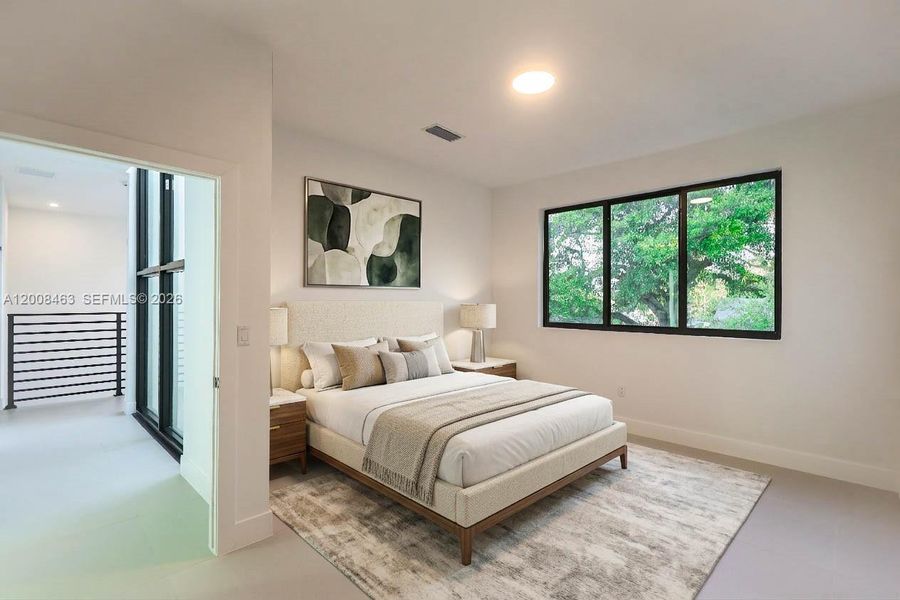 Furnished interior view inside a new home in , Miami (Image 5).