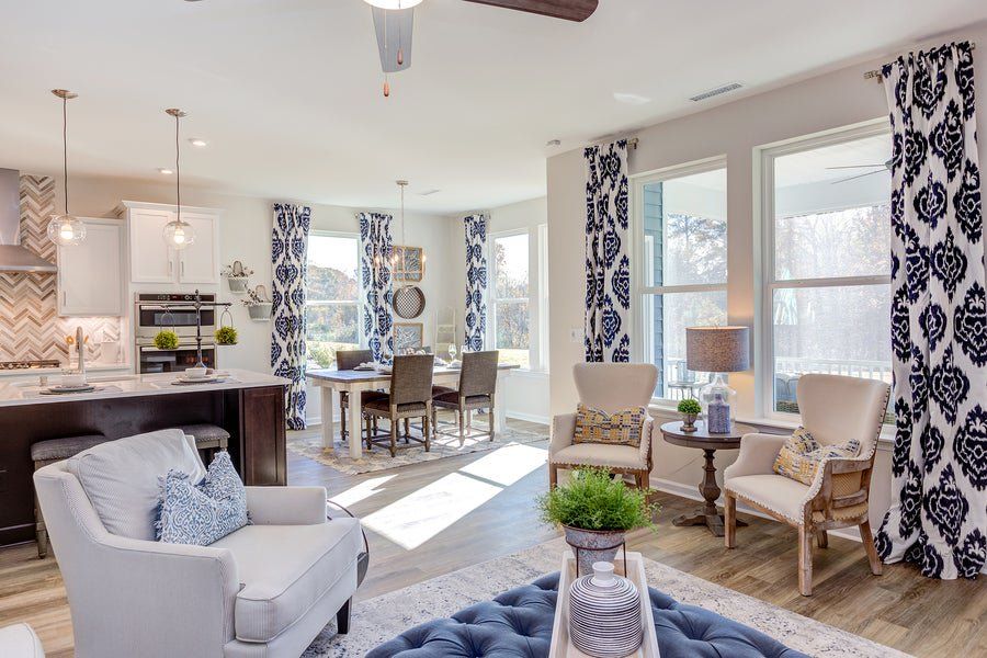Representative furnished interior of a home built from the The Concerto by Chesapeake Homes in The Farm at Neill's Creek, Lillington (Image 38). Representative furnished interior of a home built from the The Concerto by Chesapeake Homes in The Farm at Neill's Creek, Lillington (Image 38).