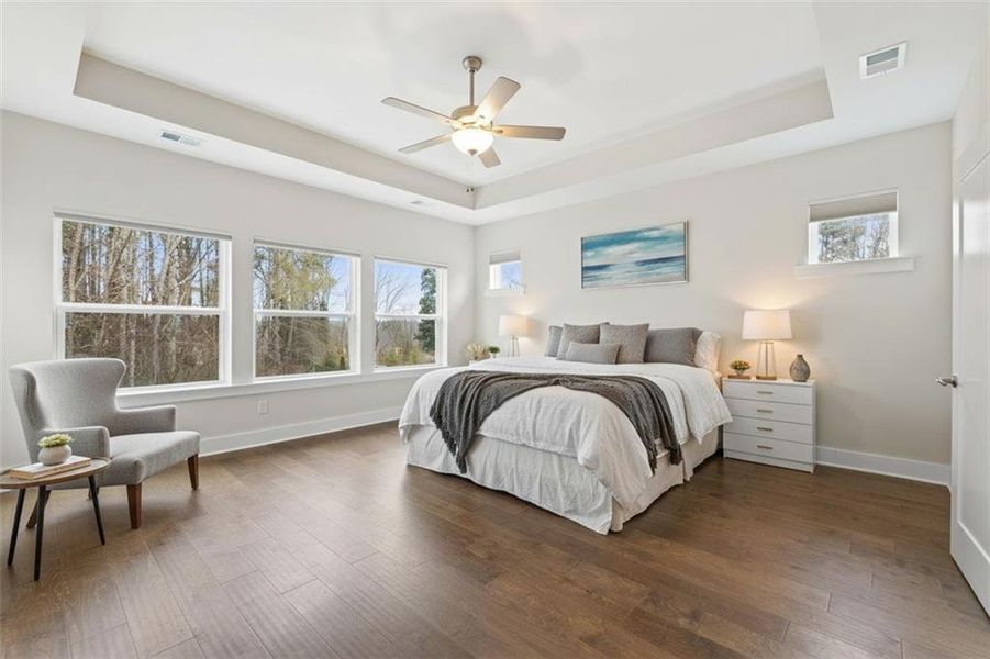 Furnished interior view inside a new home in Settingdown Farms, Cumming (Image 28).