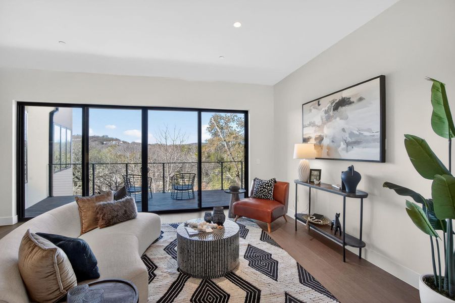 Furnished interior view inside a new home in , West Lake Hills (Image 14).