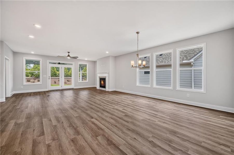 Spacious, unfurnished interior of a new home in , Hiram (Image 28).