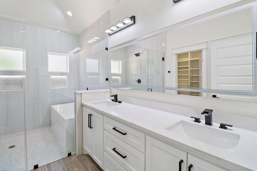 Furnished interior view inside a new home in , Crosby (Image 11).