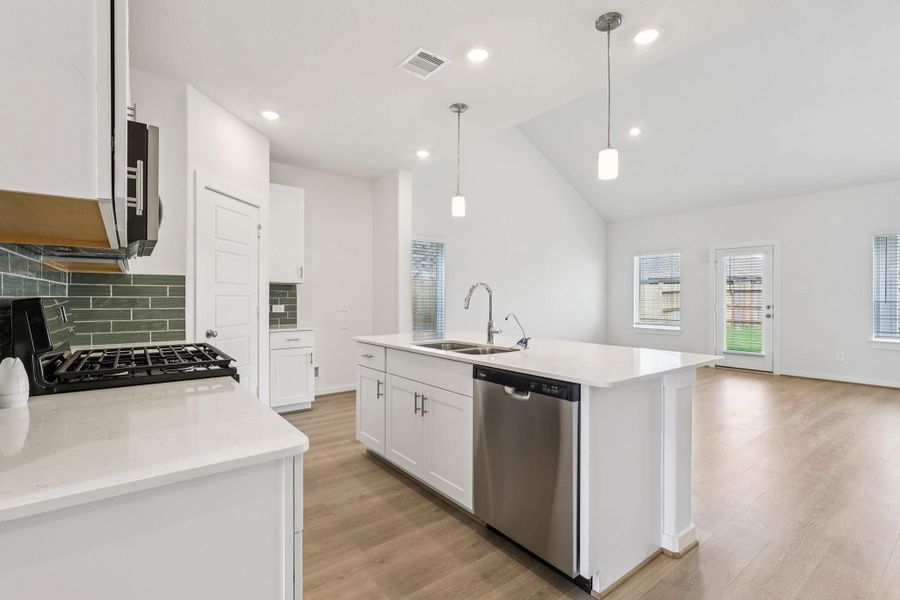 Furnished interior view inside a new home in Southwinds, Baytown (Image 7). Furnished interior view inside a new home in Southwinds, Baytown (Image 7).